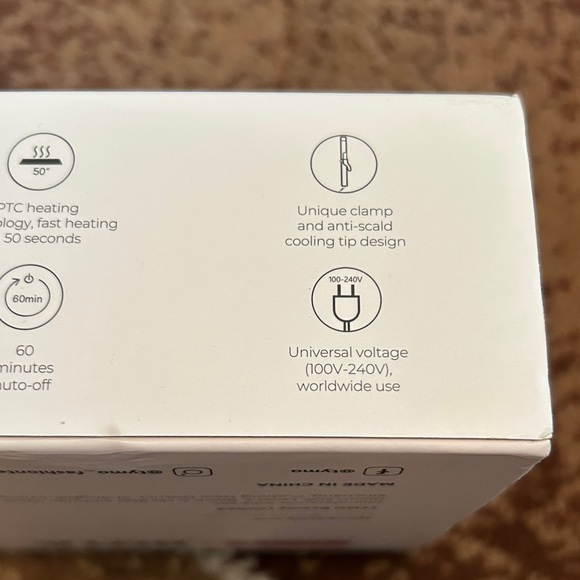 TYMO ROTA 1” Ionic Rotating Pink Curling Iron - Picture 15 of 15